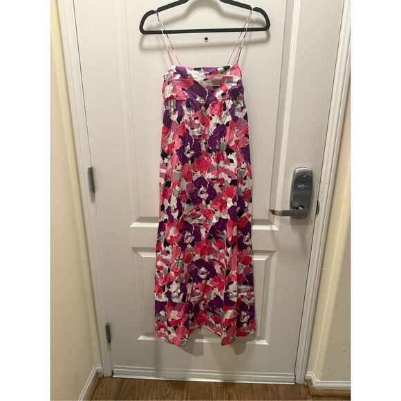 S/W/F C'est La Vie Ruched Bandeau Midi-Dress Size S Wedding Guest Dress NWT - Picture 7 of 8